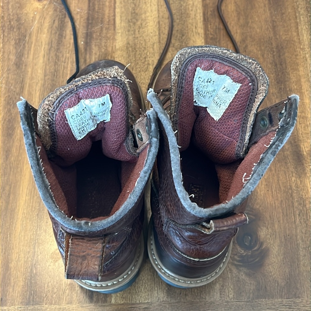 Carolina Women's Brown Lace Up Boots - Picture 11 of 16
